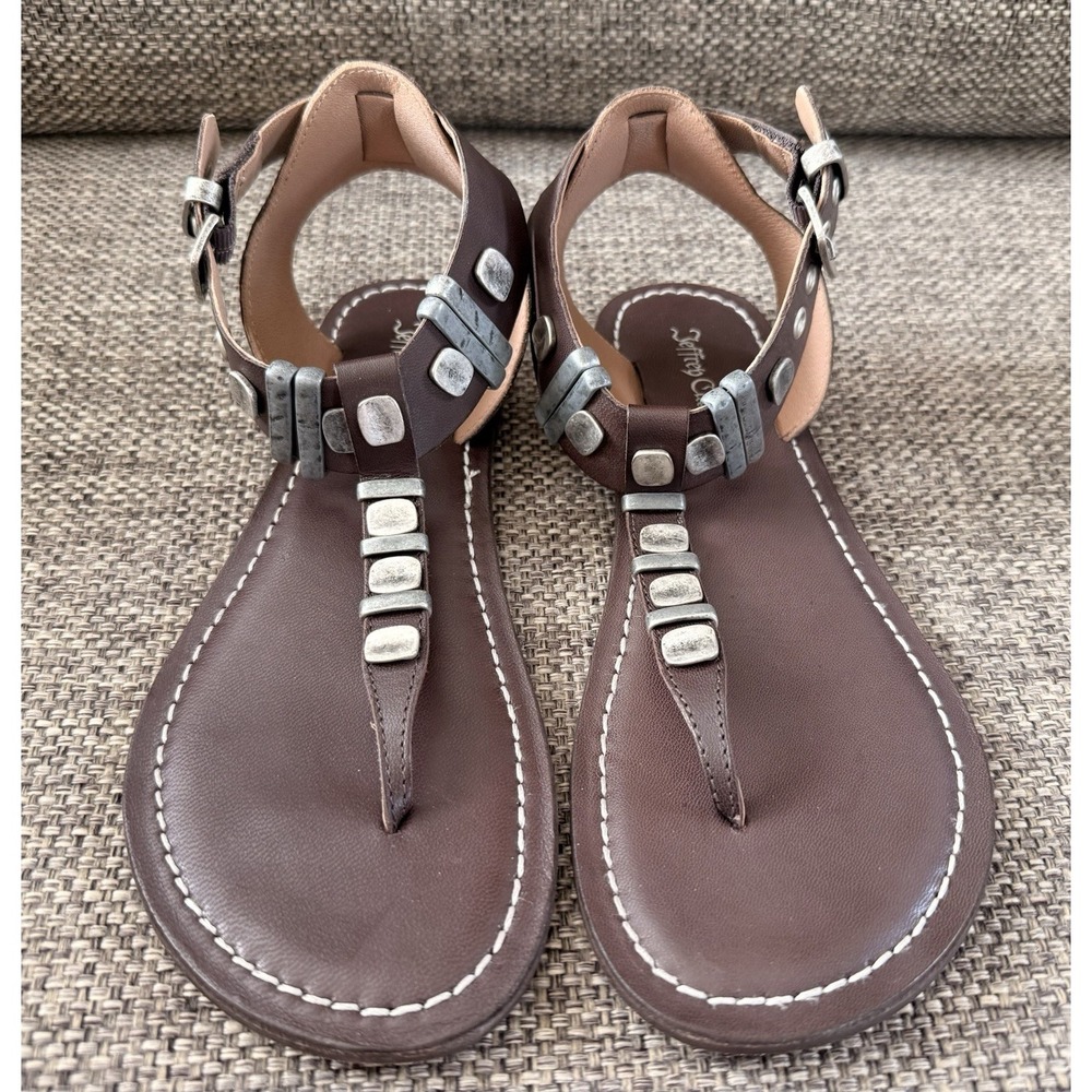 Jeffrey Campbell Womens Lief Thong Sandal in Brown Size 39/US 8